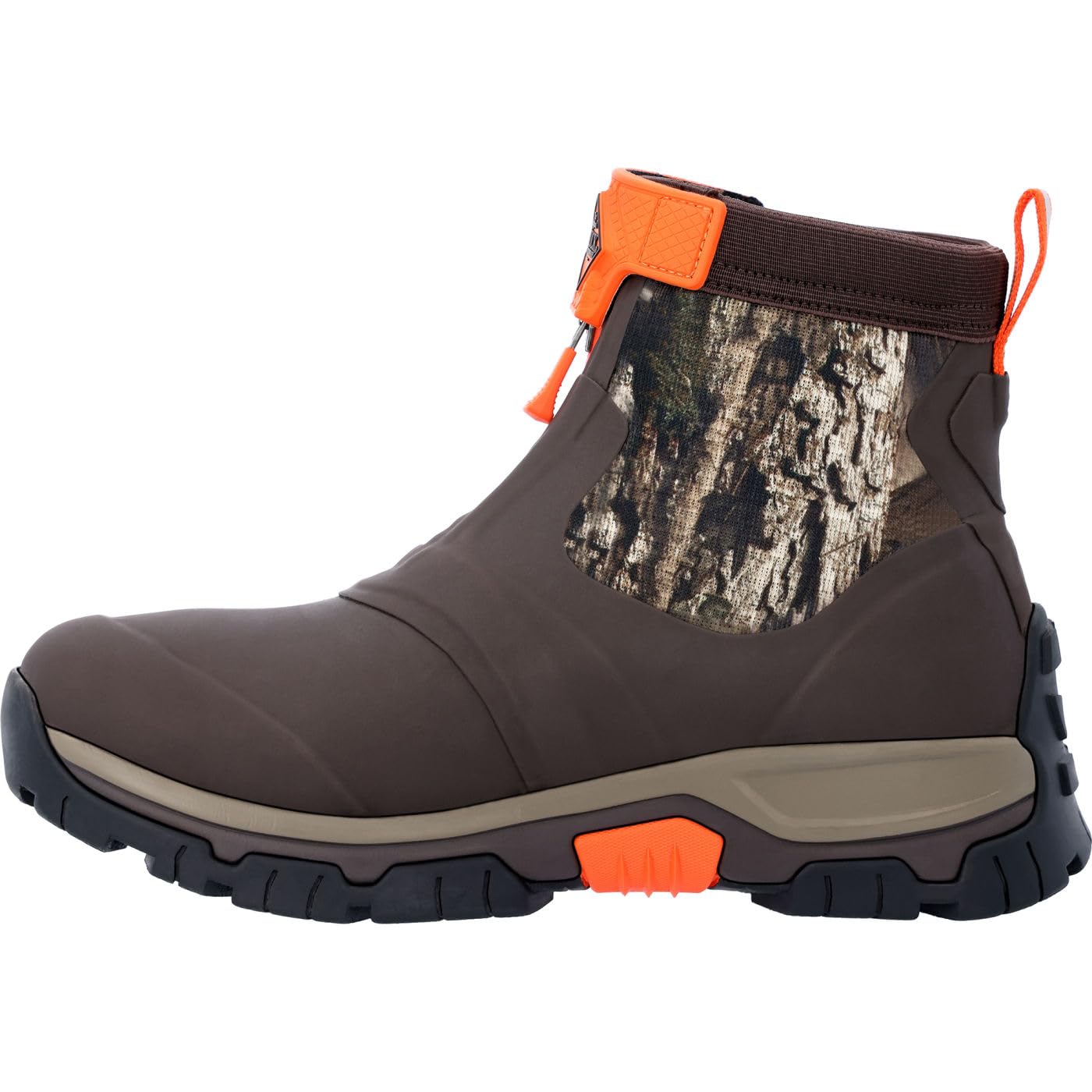 MUCK Men's Mossy Oak® Breakup Country™ Apex Mid Zip Ankle Boot, Brown, Size 10(M)