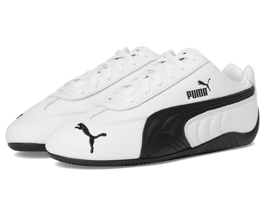 Puma Men's Speedcat Full Leather Shoes White/Black White/Black Medium