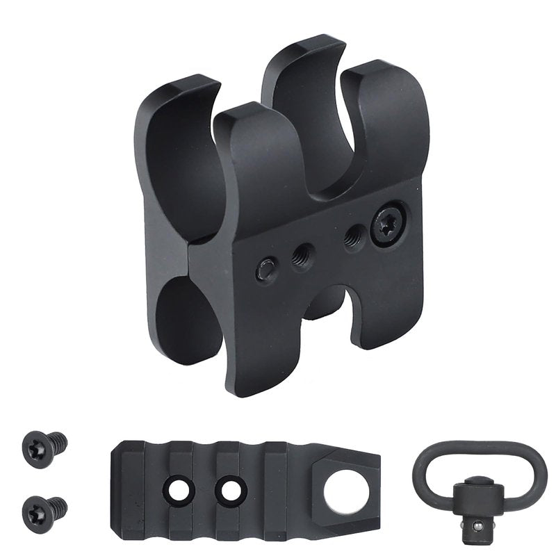 ohhunt Barrel Clamp Mount Clamping Installation for Shotgun Light Mount (Barrel Clamp with QD)