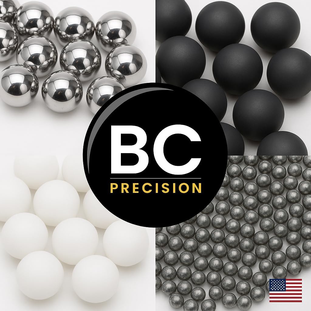 BC Precision 3/8" Slingshot Ammo Balls - Grade A Steel, Easy Grip, Accurate Flight | Perfect for Hunting