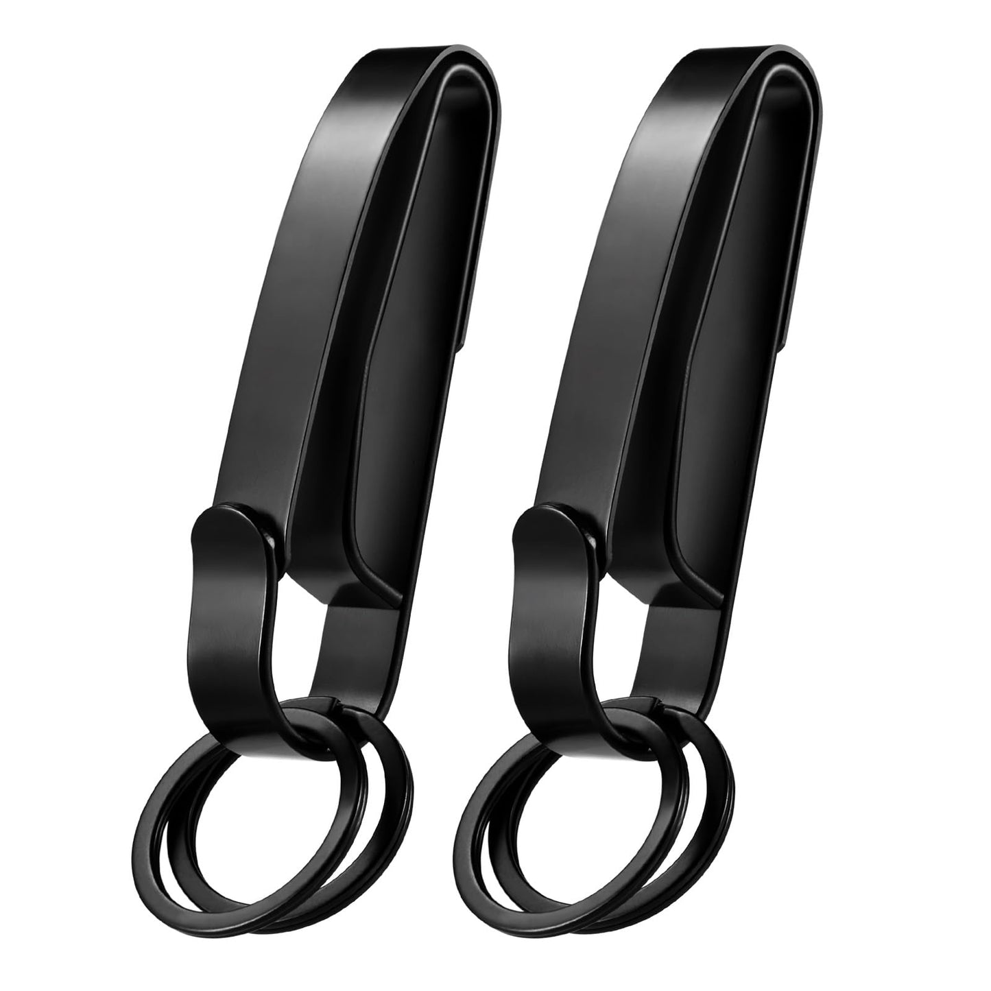 Yeflawor Duty Belt Key Holder, 2PCS Premium Duty Belt Key Clip, Upgraded Quick Release Key Keeper with Key Ring for Police and Law Enforcement Agencies