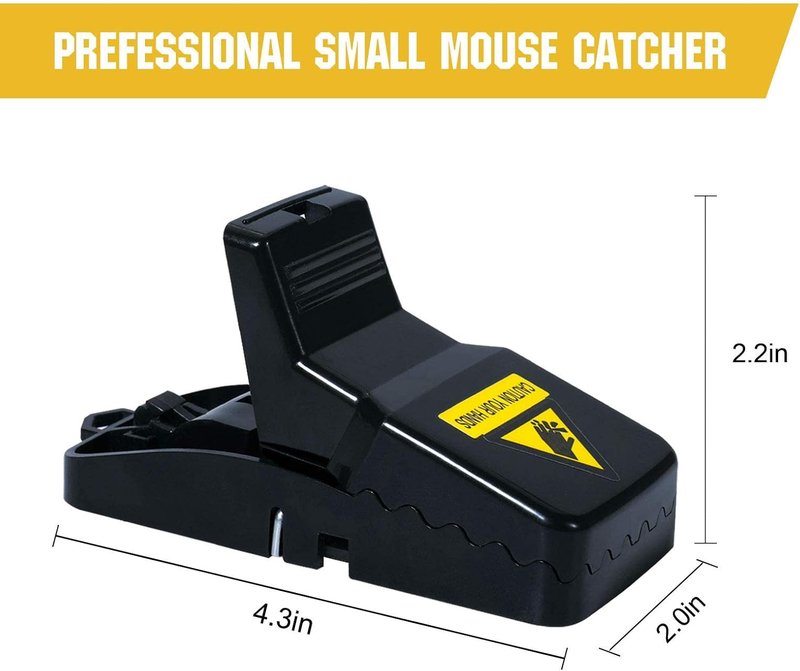 6 Pack Indoor Mouse Traps - Reusable & Effective Mice Catchers for Home | Quick Set Design
