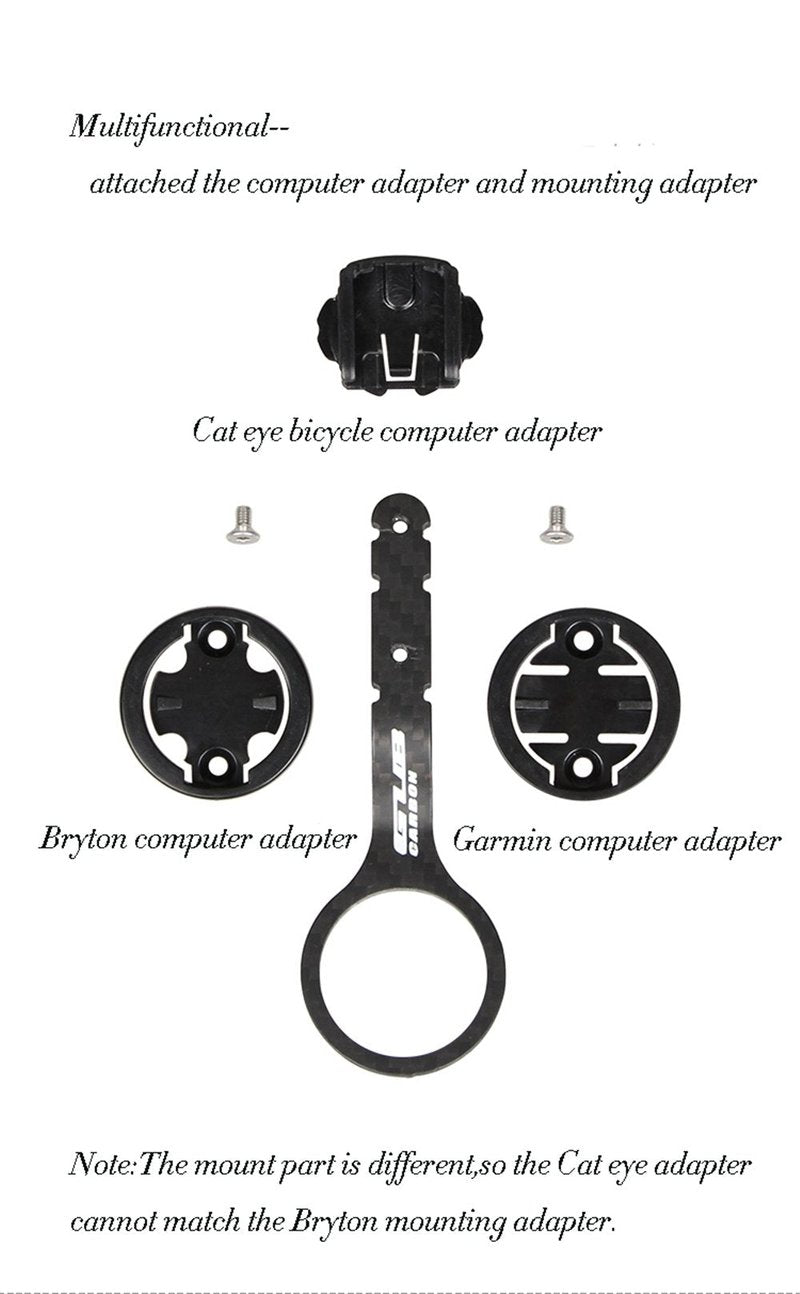 GUB Carbon Cycle Computer Holder Bike Stopwatch Hold for Garmin CATEYE for iGPSPORT Table Bracket Road Bicycle Computer Mount