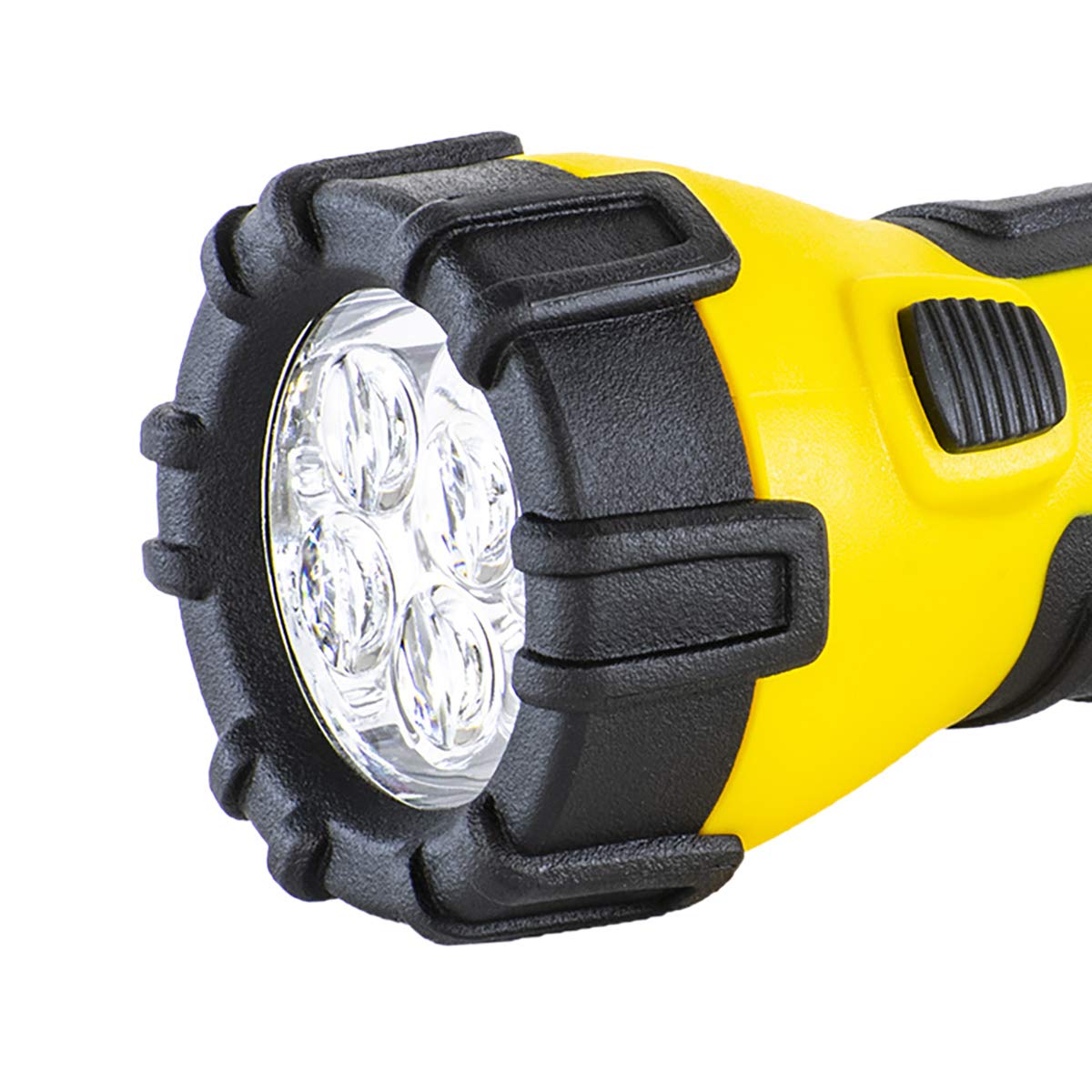 Dorcy 41-2510 Floating Waterproof LED Flashlight with Carabineer Clip, 55-Lumens, Yellow