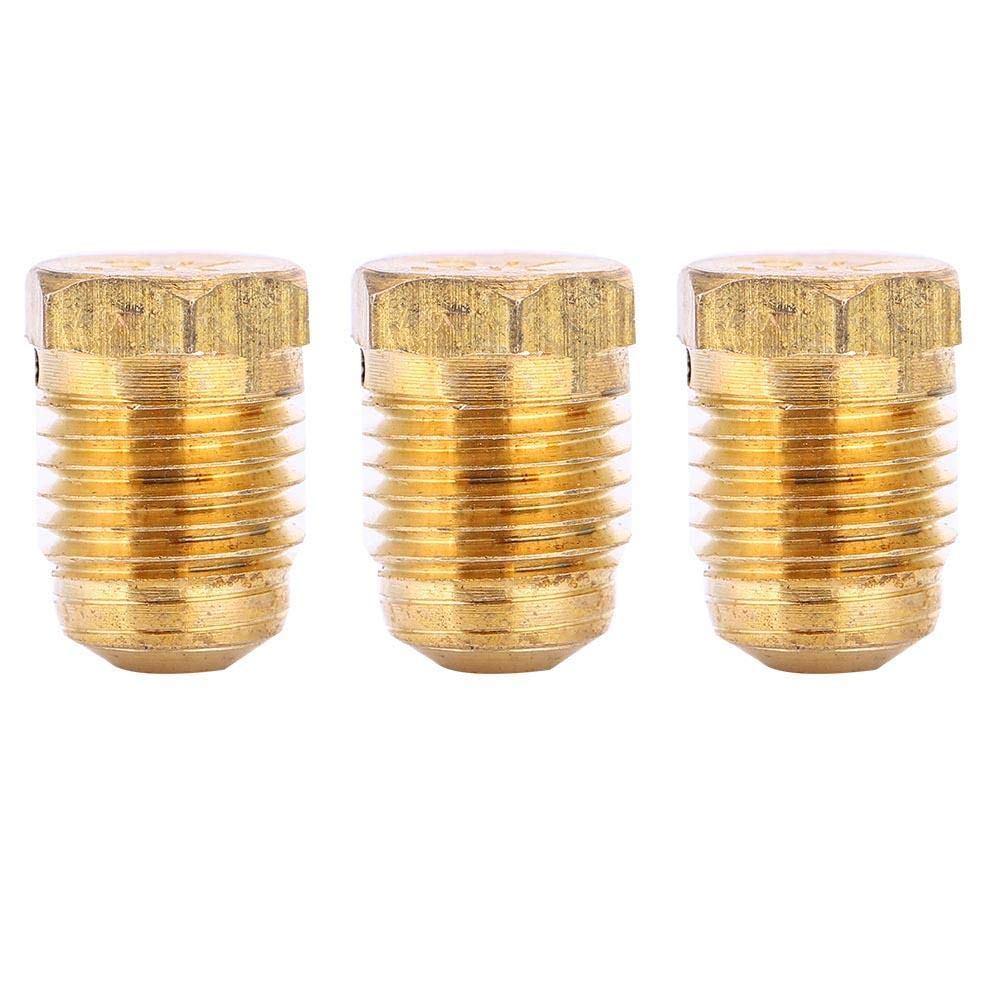 Alomejor Burst Disk, Copper, 3/8 24UNF, 3K or 5K, for Regulator or Valve, 0.4x0.4x0.4 Inch, Pack of 3