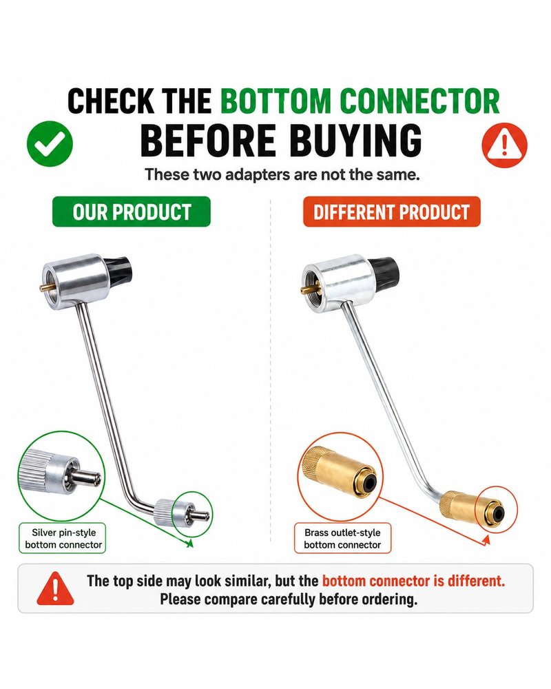 Propane Regulator Adapter Replacement for Ozark Trail 2-Burner Camping Stove GCT2220W, Compatible with Ozark Trail Camp Stove Regulator