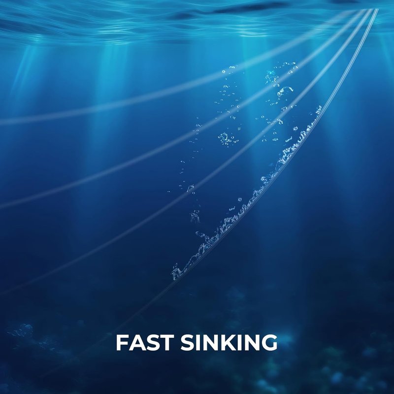 KastKing Fluorocarbon Fishing Line - 100% Fluorokote, Shock Resistant, High Abrasion Resistance | Extreme Clarity, Fast Sinking