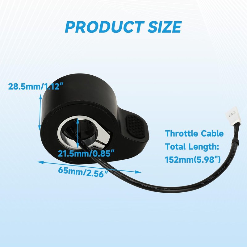 EOPOAYI Electric Scooter Thumb Throttle Accelerator & Charging Port Replacement for Gotrax GXL V2 E-Scooter GOTRAX Apex XL XR Ultra Rival Elite Accessories Parts with Hardware