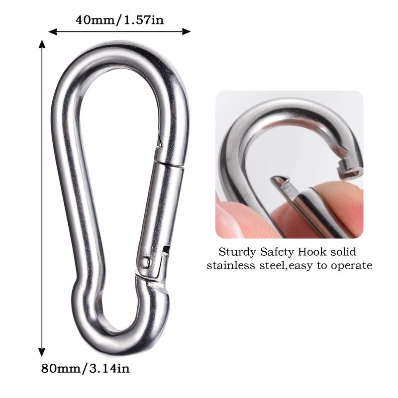 KCNOFNC Heavy Duty Cable Single Pulley Block Wheel, with Ball Bearings for Wire Rope, with 32ft(10m) 0.31in(8mm) Nylon Rope and Clip, DIY Pulley System for Gym Equipment Workout, Winch, Lifting, 1Pack