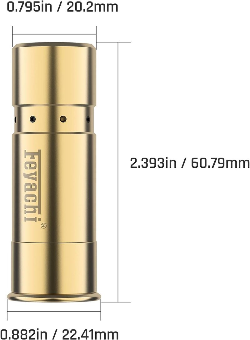 Feyachi Bore Sight - 9MM, 223, 5.56 & 12GA Red Dot Laser Boresighter | Includes 3 Sets