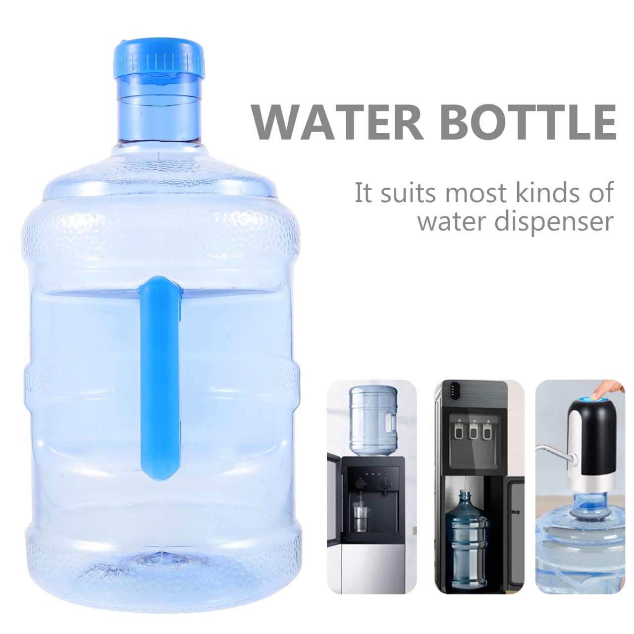 SEWACC Water Bottle 1.3 Gallon Water Containers Jug with Handle Large Reusable Motivational Jug for Camping Outdoor Sports Travel