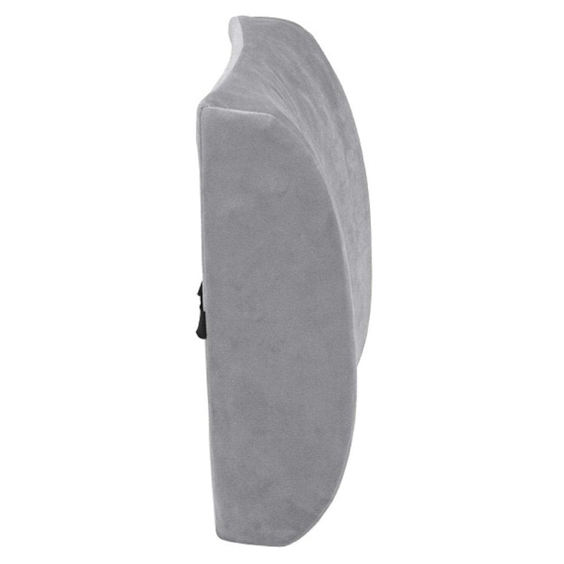 Drive Medical Comfort Touch Heated Lumbar Support Cushion, Gray
