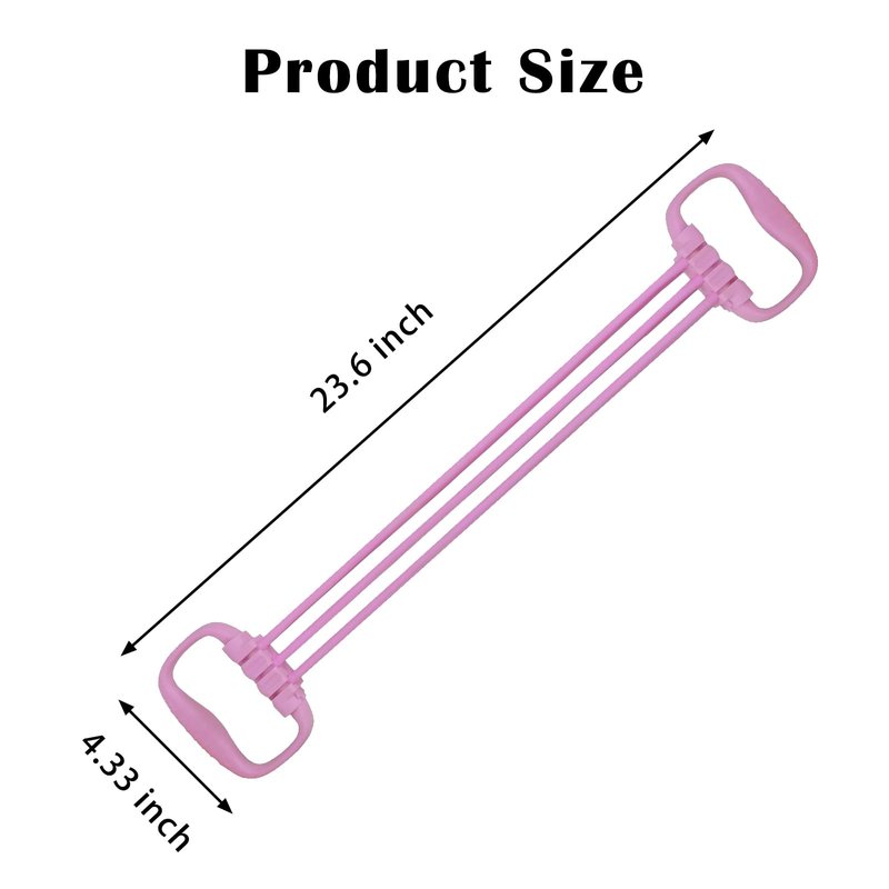 VKSG Resistance Bands with Handles for Women 15-90LBS- 6 Tube Adjustable Silicone Exercise Bands Set for Arm Back Exercise, Stretch Bands for Yoga, Pilates, Strength Training(Pink)
