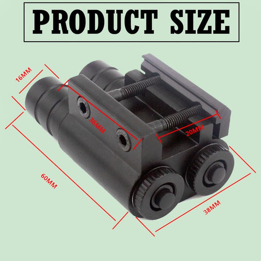 GOTICAL Pack of 2 Tactical Combo Red Laser Sight and Green Laser Sight Tactical Output