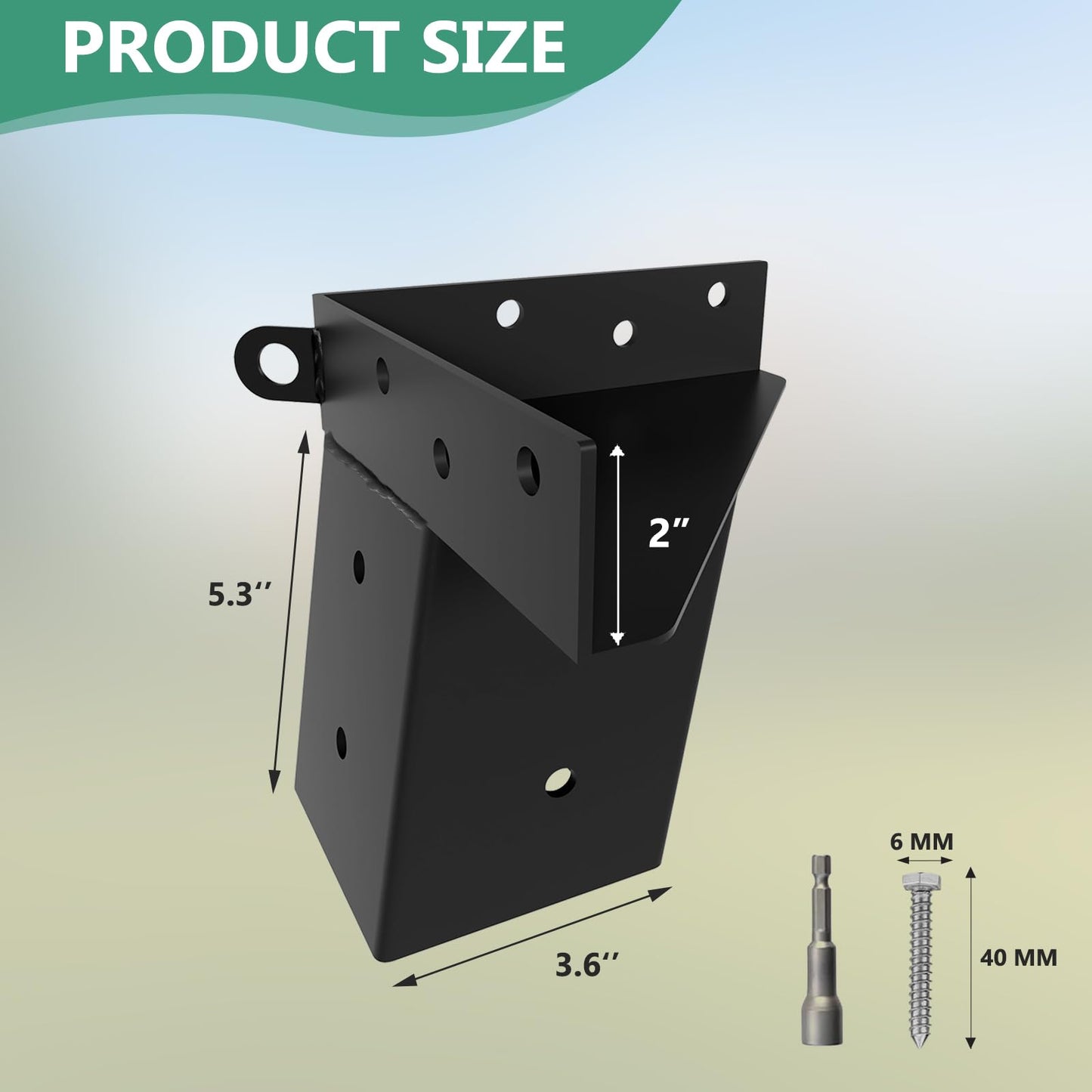Deer Stand Brackets 4x4, 4 Pcs Outdoor 4x4 Compound Angle Brackets for Deer Blind Brackets, Outdoor Platforms Bracket, Shooting Shacks, Observation Decks and Tree Houses