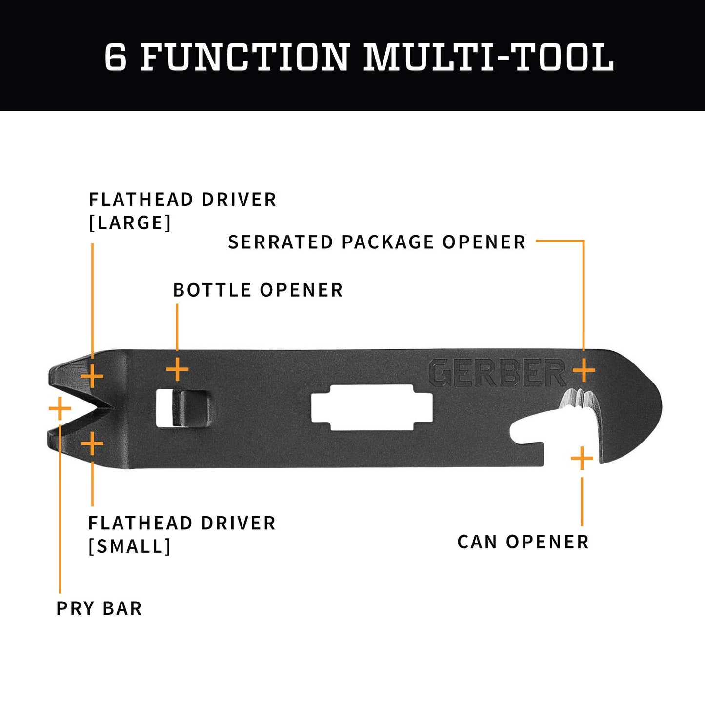 Gerber Gear Gerber Devour Multi-Fork, Camp Eating Tool, Onyx [31-003418]