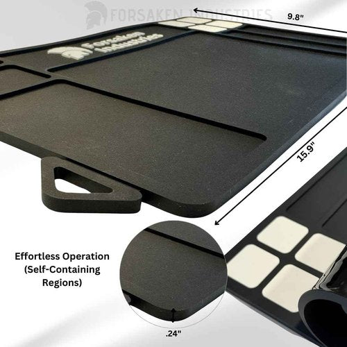 Gun Cleaning Kit - Rifle, Shotgun, Handgun, Pistol Cleaning Kit with Brass Jags, Brushes, Cleaning Mat with Magnets, Star Chamber Cleaning Pads - Universal Gun Cleaning Supplies - Gun Cleaner Kit, CLP