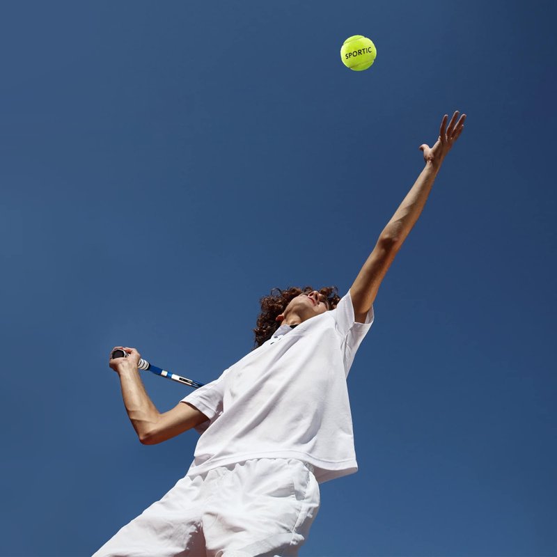 SPORTIC Tennis Balls, High Bounce Practice Tennis Balls with Mesh Bag for Easy Transport, Pet Dog Playing Balls,Duty Felt Pressurized Tennis Ball for Beginner Training (36pcs)