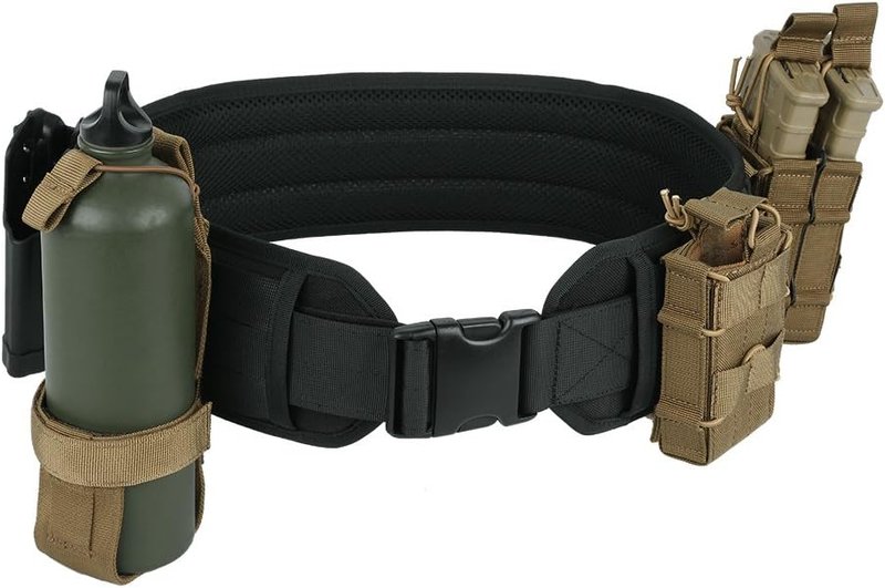 Military Waist Belt - Multi-Purpose Molle Padded Patrol Belt for Outdoor Sports | Durable & Adjustable