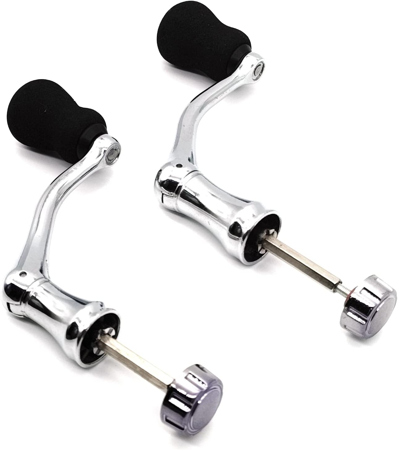 Fishing Spinning Reel Handle Replacement - All-Metal EVA Grip | 2 Pack, Large/X-Large