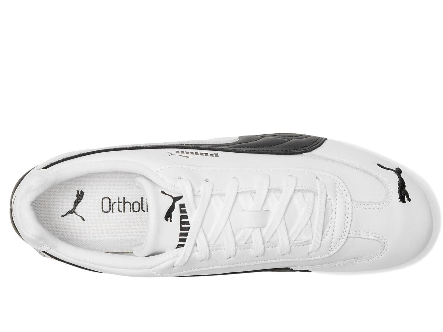 Puma Men's Speedcat Full Leather Shoes White/Black White/Black Medium