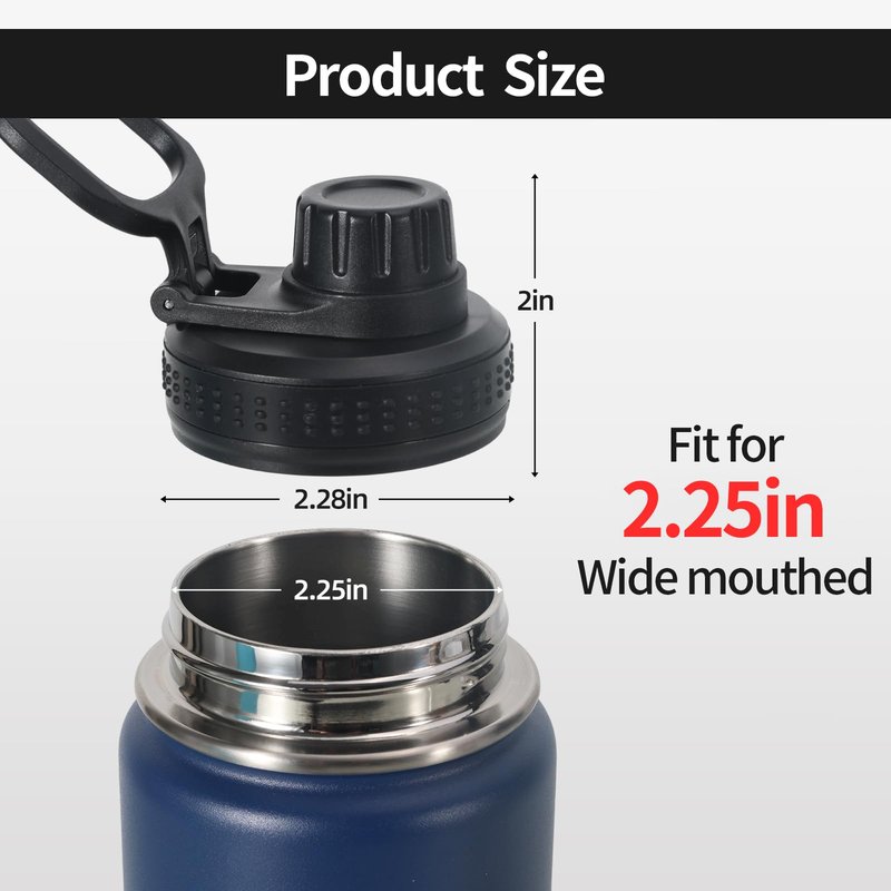 Replacement Lid Compatible with Rtic,Takeya And Thermoflask,12 oz 16 oz 18 oz 20 oz 32 oz 40 oz 64oz,Spout Lid BPA Free,2PCS