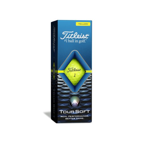 Titleist Tour Soft Golf Balls, Yellow, (One Dozen)