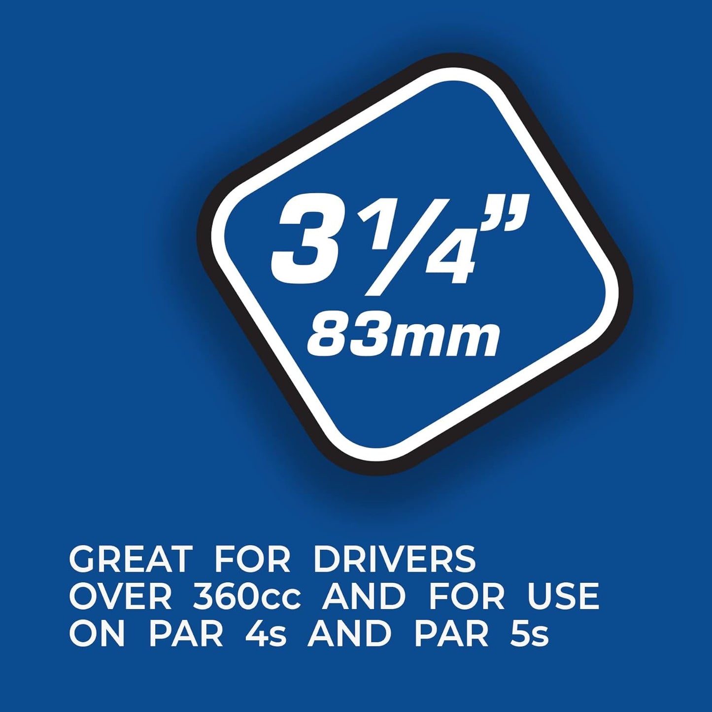 Pride Golf Tee - 3-1/4 Inch Deluxe Golf Tees for Optimal Performance | 400 Count