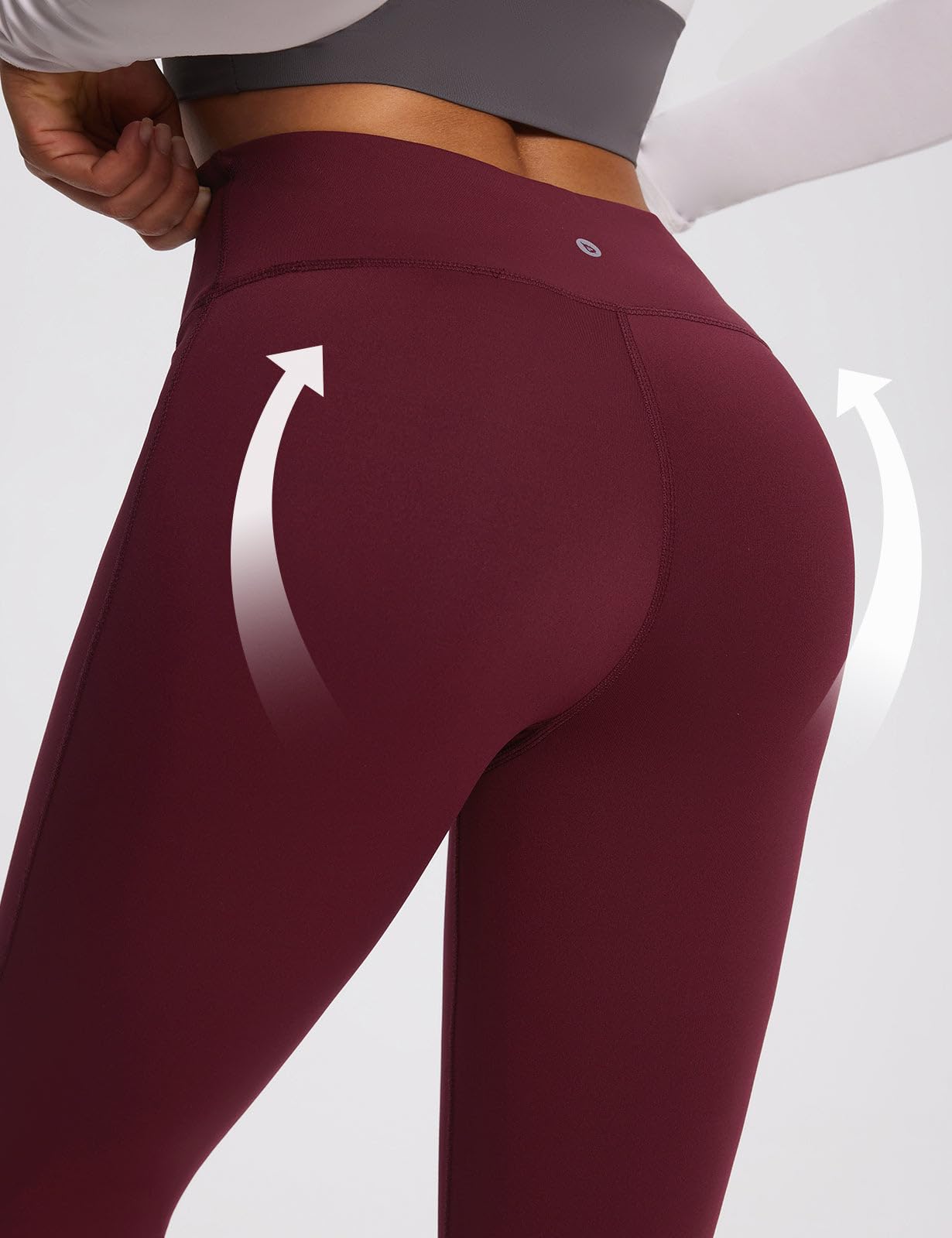 baleaf Winter Clothing for Women Leggings Fleece Lined Tights Thermal Warm Thick Yoga Pants Cold Weather Gear Ruby Wine S