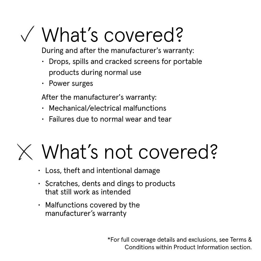 ASURION 2 Year Ride-On Protection Plan ($125 - $149.99)