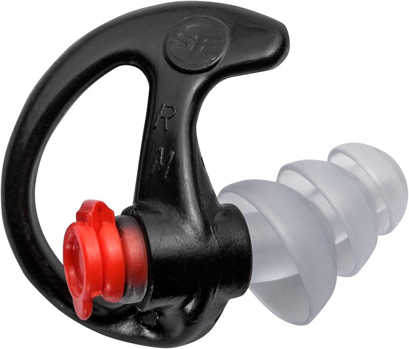 SureFire EP4 Sonic Defenders Plus Earplugs - Reusable Triple Flanged Design | Medium Black