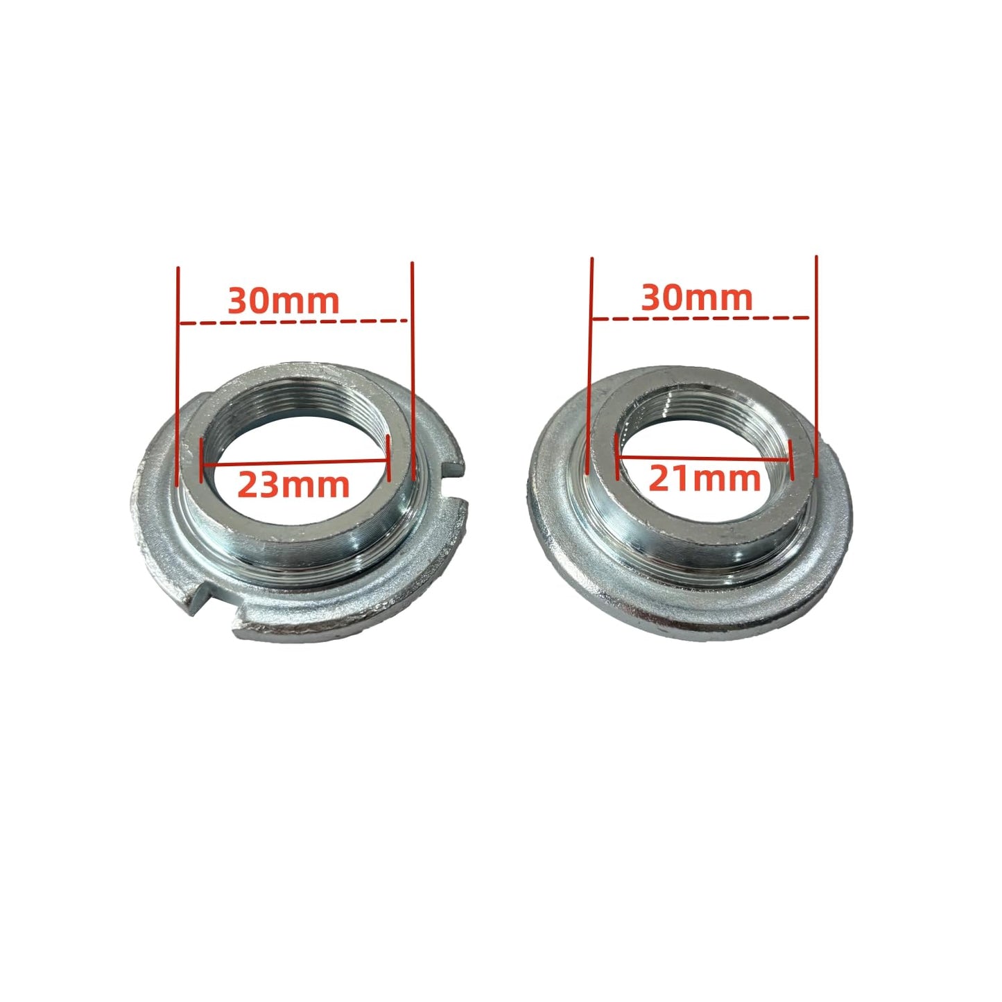 Upgrade Bottom Bracket Cup Set, for One-Piece Bottom Bracket Cup Set Silver Color (2" Cup-52mm OD)