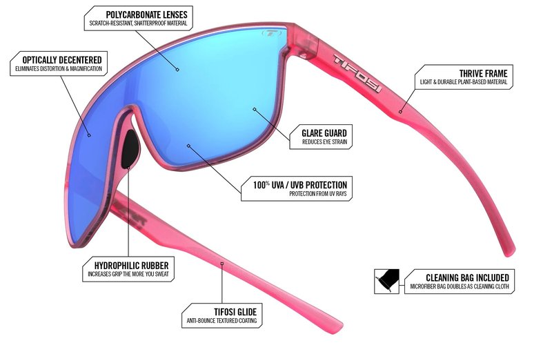 Tifosi Optics Sanctum XL Sunglasses (Midnight Vapor (Cobalt Blue Mirror))