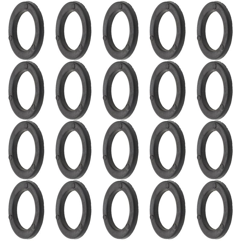GOOHOCHY Dumbbell Bar Washer Rings 20Pcs Flat Rubber Gasket Washers for Barbell Accessories Gym Weightlifting Equipment Home Workout Stability Fastener Parts