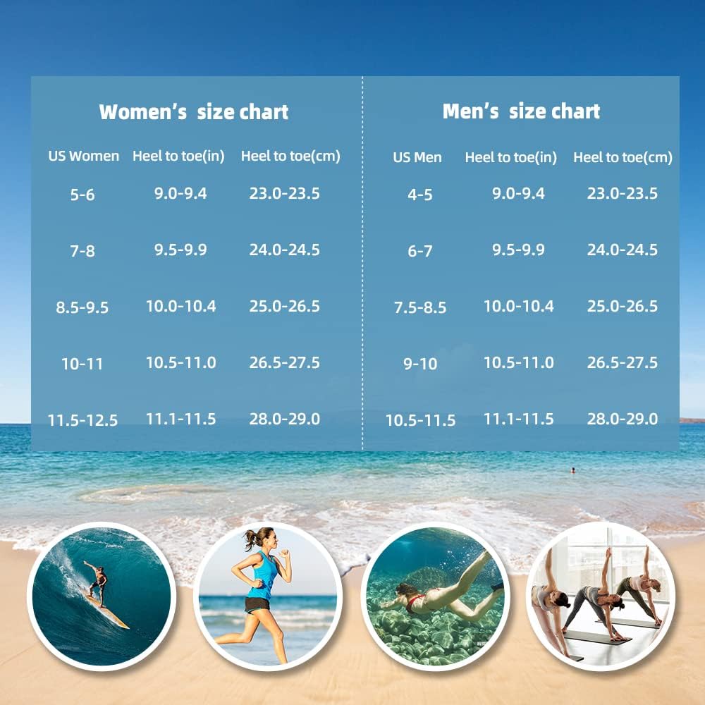 Quick-Dry Water Shoes for Women & Men | Aqua Socks for Beach, Pool & Hiking - Adult & Youth Sizes