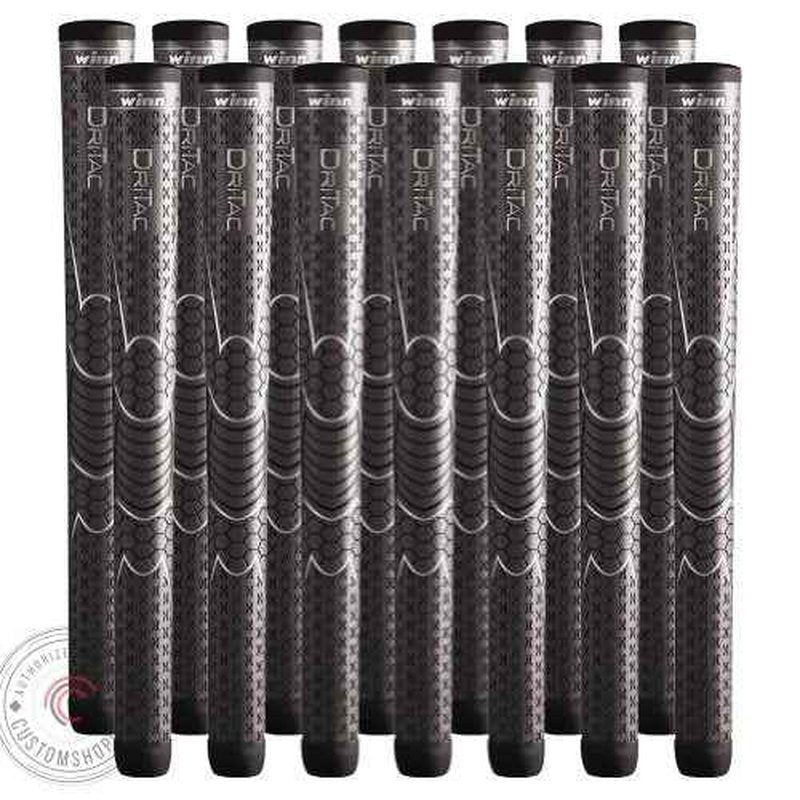 Set of 9 Winn Dri-Tac Oversize (+1/8") Golf Grip ? Ultimate Comfort, Tackiness, and Shock Absorption for All-Weather Playability