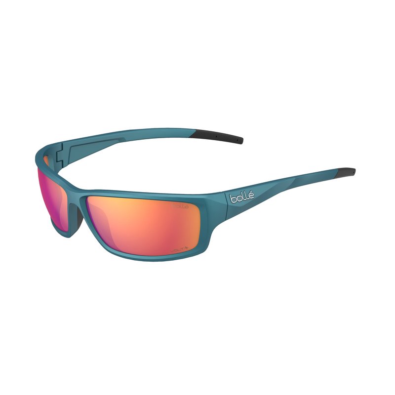 Bollé - CERBER, Creator Teal Metallic, Volt+ Ruby Polarized, Medium-Large, Sunglasses, Unisex, Adult