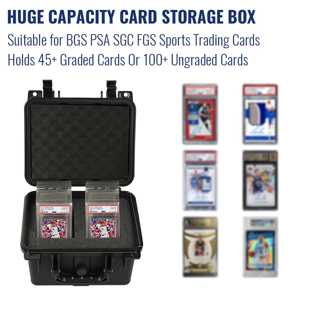 GRAND ORANGE Card Storage Box Fit BGS PSA SGC FGS Sports Trading Cards