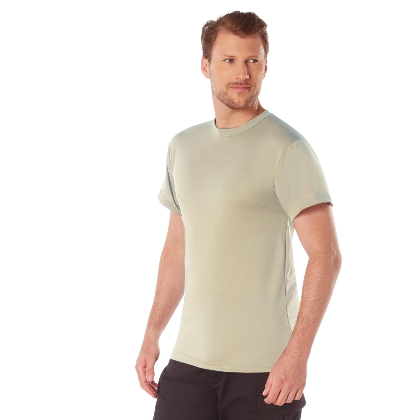 Rothco Quick Dry Moisture Wicking T-Shirt – Performance Gym Workout Tee Shirt, Desert Tan, 2XL