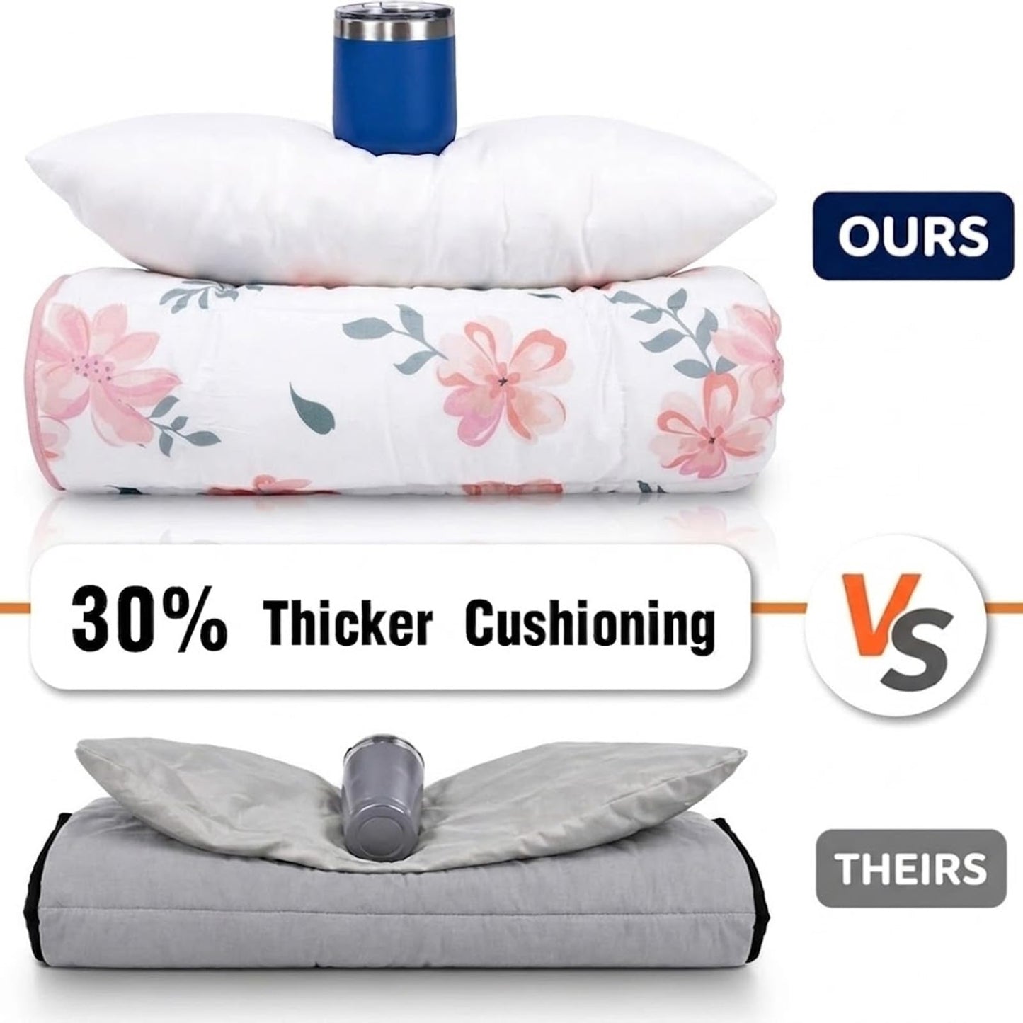 Primlect Toddler Nap Mat with Pillow, Thickened Extra Large Sleeping Bag