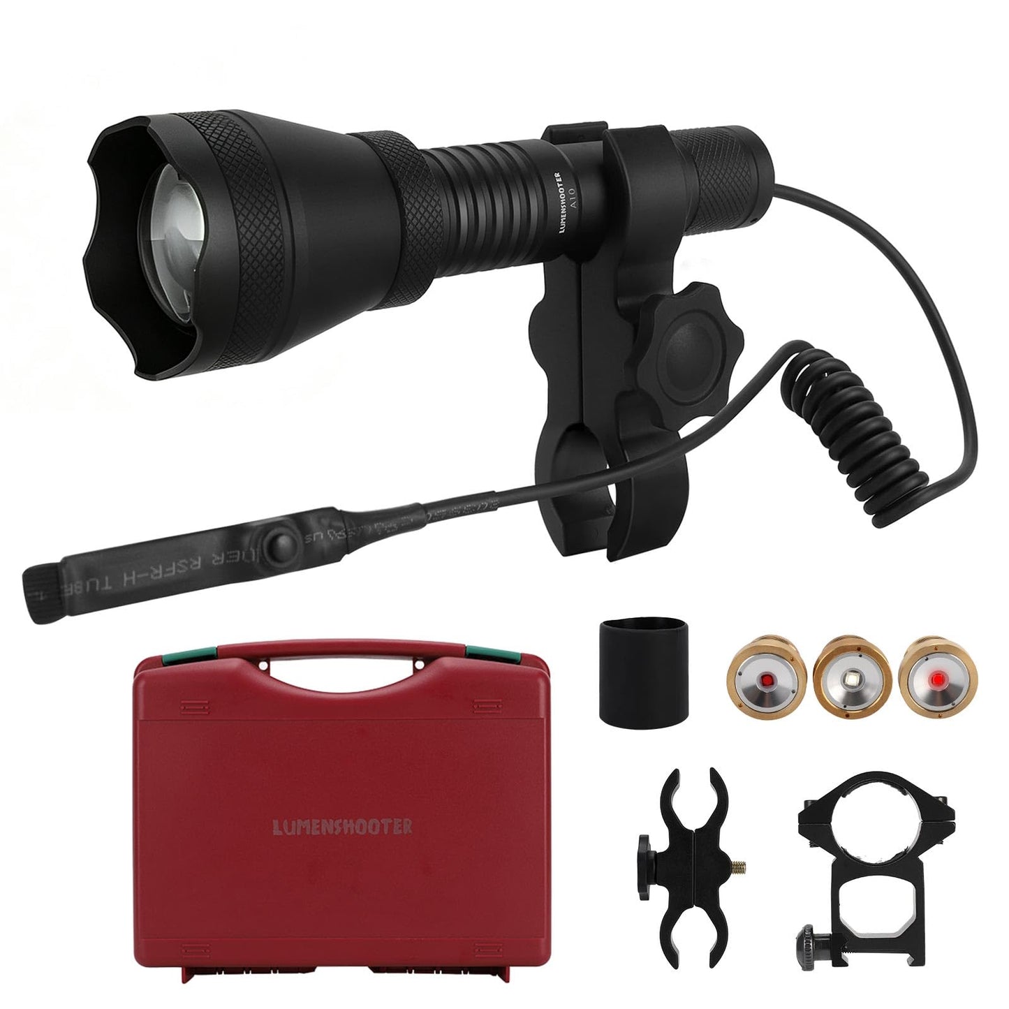 LUMENSHOOTER A10 Ultimate Green Hunting Light Flashlight Kit
