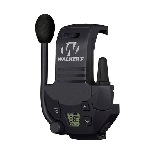 WALKER'S Razor Walkie Talkie Attachment - 22 Channels 3 Miles Range Distance Voice-Activated & Game Ear Belt Clip Holder for Ear Muffs, Glasses, Rope, Ect, Black, One Size (GWP-BELTLOOP)