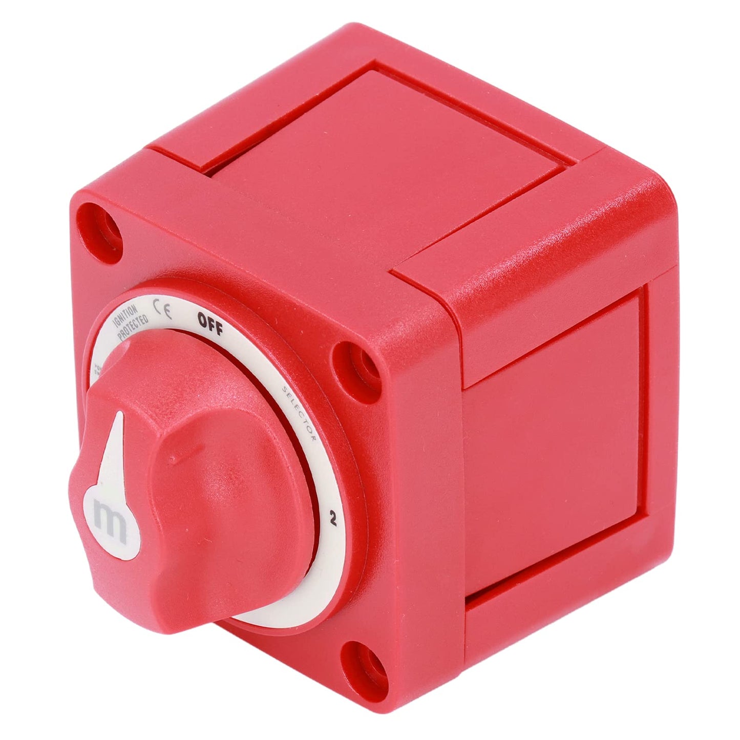 Battery Switch Boat Battery Disconnect Switch 300A 3 Position, High Sensitivity Dual Circuit Power Disconnect Cut Off Isolator for Marine Boat Car Truck Trailer RV, M Series Battery ON Off Kit