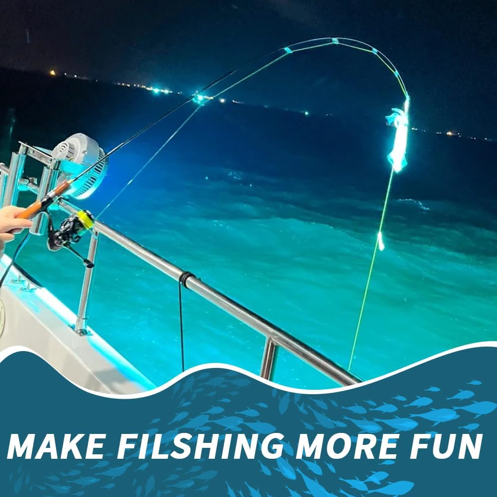 Luminous Fishing Beads & Luminous Tube Line Luminous Rigging Tube Fishings Angling Glow Tubing Tool for Fishing Rigs
