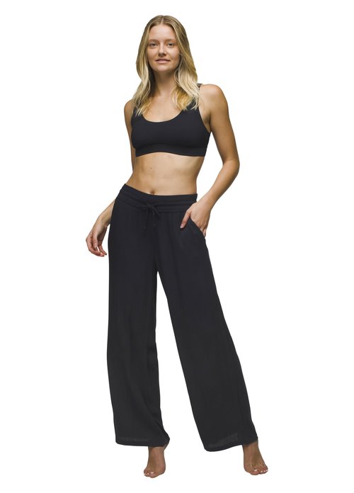 prAna Women's Standard Fernie Beach Pant, Black, L