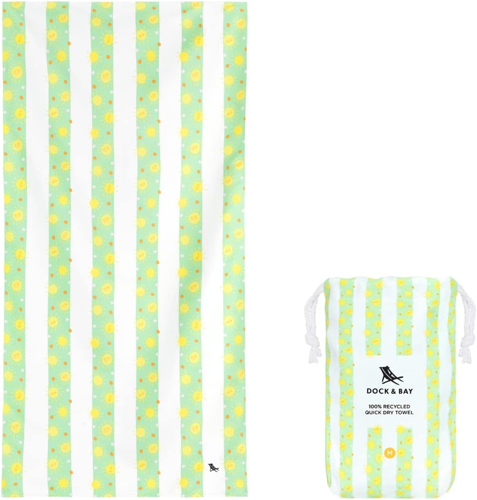 Beach Towel - Quick Dry, Sand-Free, Compact & Lightweight | 100% Recycled, Large (160x90cm)