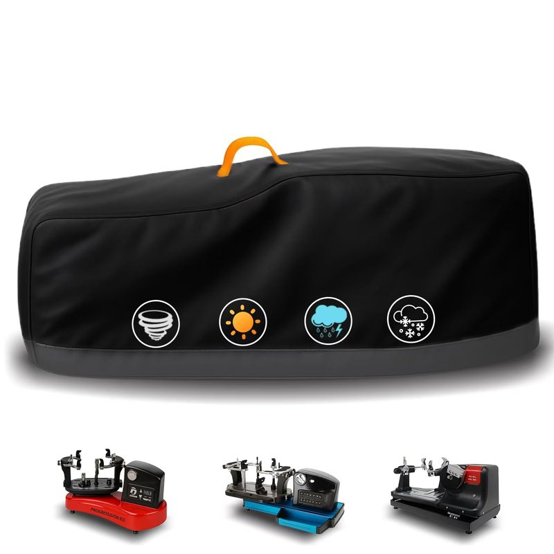 UUT Tennis Stringing Machine Cover, Upright Stringing Machine Dust Cover Compatible with Gamma ST, ST II, X-ST, X-ELS, 7000Es, 6002Es – Heavy Duty Waterproof 420D Oxford Tennis Machine Dust Cover.