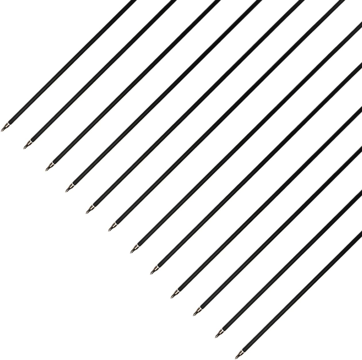 30-Inch Carbon Hunting Arrows - 4" Shield Turkey Feathers, Spine 400 for Recurve & Long Bows | Pack of 12