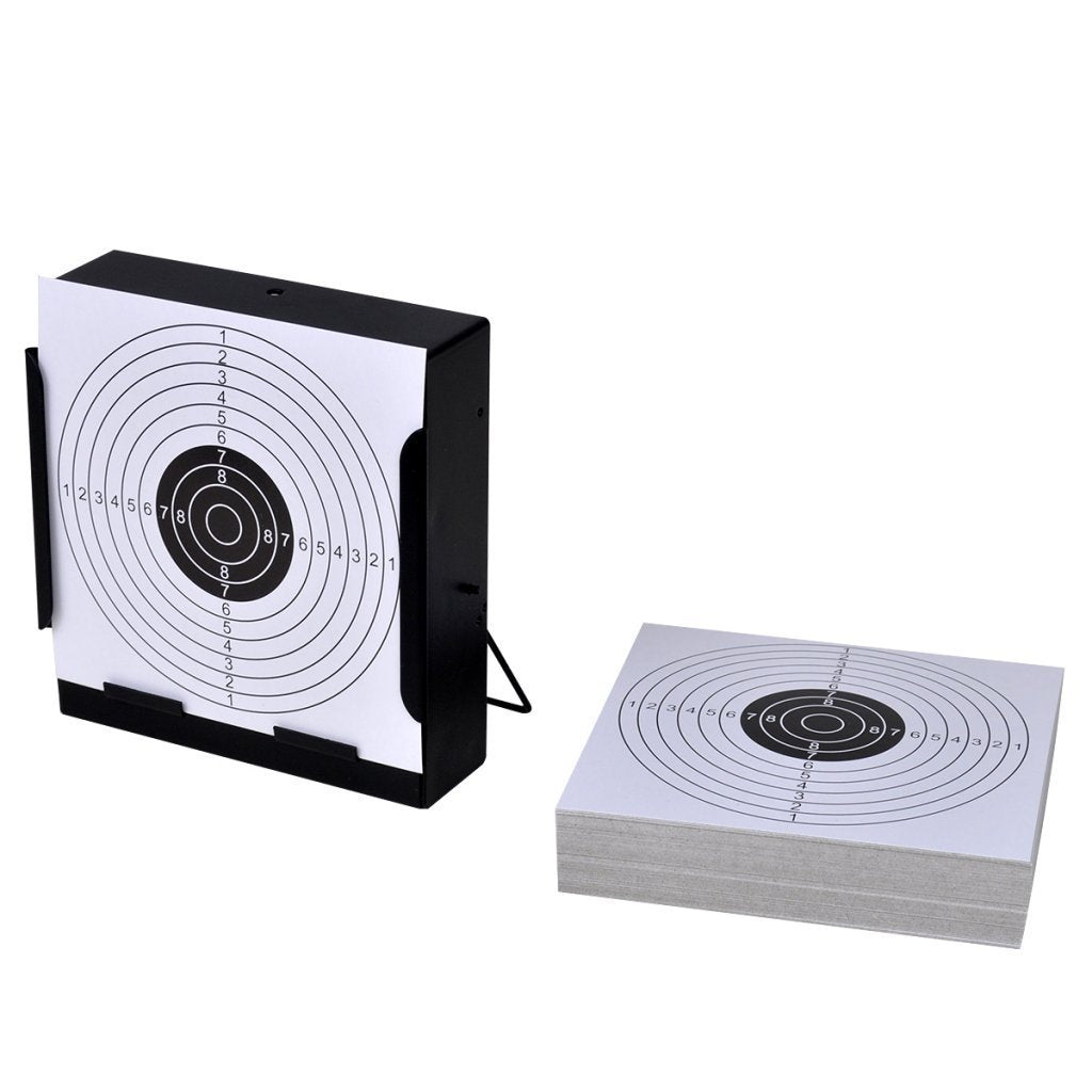 100 Pack 5.5×5.5 Inch Paper Targets for Shooting Bullseye Splatter Paper Target for Shooting Range & Pistol Practice - Shooting Practice Targets for BB Gun, Pellet Gun, Rifle Practice