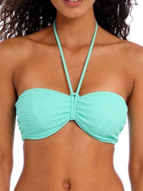 Freya Women's Ibiza Waves Underwire Bandeau Bikini Top Blue